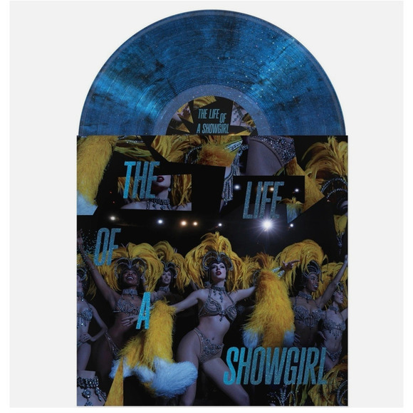 Taylor Swift-Life of a Showgirl: Baby, That's Show Business Blue Sparkle Vinyl - Picture 1 of 3
